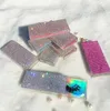 Glitter Rhinestone Lash Case 3D Mink Eyelashes Vide Boîtes d'emballage personnalisées Glitter Strass Lashes Cases Sans Cils GGA3220