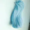 Wigs Doll Synthetic Wigs BOBO Blue Long Straight Hair Gradient Wig Wholesale