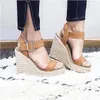 Eoeodoit Summer High Wedges Heel Sandals Fashion Open Toe Platfor
