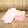 5 Colors Pearl Paper Gift Tags with Hollow Flower Edge Blank Wedding X-mas Gifts Packaging Decoration Tag