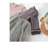 kids designer clothes girls Star Knitted Princess dress children Tutu lace Long sleeve Dresses 2019 Spring autumn baby Clothing C6876