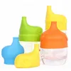 Silicone Sippy Lids Elephant Shaped Cup Cover Reuseable Lid Leakproof Cup for kids Water Bottle Brinkware Tools 5 Colors 20pcs DHW1083