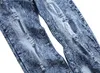 KIMSERE Mode Männer Zerrissene Jeans Hosen Stretch Distressed Denim Hosen Mit Löchern Gerade Plus Größe 30-44 Washed Blue272s