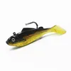 New Realistic T-tail Fish VIB Shad esca in gomma morbida Black Red 14g Lead Head Spoiler Swimbait