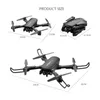 R8 4K HD Dual Camer WIFI FPV Foldable Drone Toy, Optical Flow Location, Take Photo by Gesture, Track Flight, Auto-follow, Altitude Hold, 3-1