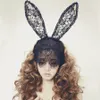 Natale Lace Bunny Rabbit Ears Maschera Sexy Veil fascia Nightclub Masquerade Mask Halloween Costume Party Maschera JK1909XB