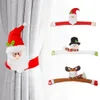 Juldekorationer gardin Buckle Santa Snowman Chrismas g￥vor Noel Navidad Merry For Home 2021 ￅr 20211