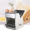 Nieuwste aanbieding automatische elektrische 31 plakjes vierkant brood snijmachine roestvrij staal gestoomd broodje snijmachine commerciële toast snijmachine /