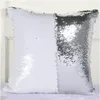 25 Design Meijuner Mermaid Sequin Cushion Cover Magical Throw Pillowcase 40x40cm färgbyte reversibel kuddfodral barn leksaker1215978