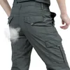 Andningsbar Lätt Vattentät Snabbtorkad Casual Pants Män Sommar Armé Militärstil Byxor Mäns Taktiska Lastbyxor Man Q190330