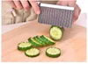 Kitchen Cooking Tools Stainless Steel Vegetable Fruit Wavy Cutter Potato Cucumber Carrot Waves Cutting Slicer Wave Knife Gardening Blade