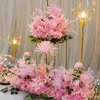 Dekorativa Blommor Kransar Flona Artificiell Fake Bröllop Bakgrund Arch Dekoration Centerpiece Blommarrangemang Baby Shower Party Backd