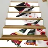 Wandaufkleber, Weihnachts-Schneemann-Muster, dekorative Treppenaufkleber
