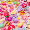 Newest 200Pcs/lot Children's Cartoon Rings charm finger band Jewelry Frosted Heart Shape Animals Flower Baby Girl Tangible benefits kid Gift