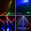 Shareelife 24W 8 Heads RGBW Shake Beam Lamp DMX Geluid voor KTV Club Bar DJ Light Home Gig Party Show Stage Lighting Effect X-117