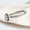 New Classic Eternity Anel Luxo Designer 925 da Sterling Silver CZ diamante para Pandora Mulheres elegantes do presente de aniversário caixa do anel Com Original