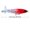 New Arrival 8Pcs/Set Propeller Tractor Hard Bait Fishing Lures Artificial Baits Fishing 11cm/15G-#6 Hook