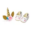 Unicorn First Walkers baby girl shoes newborn +Unicorn hair band 2pcs Moccasins Soft Infant Walker Shoe A2388