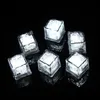 Mini LED Party Lights Colorful Changing ice cubes Glowing Blinking Flashing Novelty Decor Light Up Bar Club Wedding Ambient Wine glass Lamp