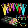 Glow Sticks 벌크 파티 용품 - 어두운 재미있는 파티 팩에서 8 "Glowsticks 및 Connectors 용 팔찌 및 목걸이 용 커넥터