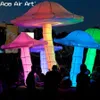 Różne style stojącego nadmuchiwane grzyby ze światłami LED do dekoracji imprezowej i sceny lub reklamy w sprzedaży