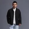 Ropa de calle de estilo chino para primavera y otoño para hombre, traje Tang, chaqueta para el cuerpo, ropa de abrigo oriental de lino y algodón para hombre