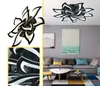 New Iron + Acrylic LED Petal Ceiling Lamp Living Room Study Bedroom Kitchen Household Ceiling Lights Modern LED Lighting Black MYY