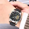 Relogio Masculino Guanqin Luxury Brand Tourbillon Automatic WatchesMen Military Sport Leather Strap Waterproof Mechanical Watch
