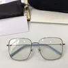 Lightweight 445O concise big-square metal sunglasses UV400double-plating eyewear frame56-17-140 light prescription glasses Anti-BLUE plano fullset case