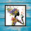 Canvas HD Print Home Deco malowanie Kreatywna kolorowa kobieta Butterfly Art Art Art Gotowy do powieszenia wsparcie Dostosowanie25441977253