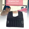 Loading Weighted Vest For Boxing Training Workout Fitness Equipment Adjustable Waistcoat Jacket Sand Clothing Weight Plates 4346O