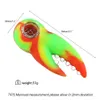 3.7 "シリコンの喫煙の手管タバコの棒グリグの装備のパイプガラスのボウルのカラフルな携帯フェスティバルギフト