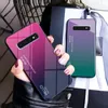 Smsung Galaxy S10 S10 Plus S10 Lite S9 S9 + 9 S8 + Note8 S7EDGEのスリムなグラデーションの電話ケースの強化ガラスカバー