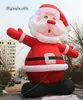 Открытый гигантский надувной отцовский рождественские 3M / 6M Xmas Декоративная модель Santa Claus для торгового центра и клубного украшения