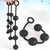 Silicone Big Anal Beads Butt Plug Dilatador Anal Balls Expander Vibrant Anal Plug Vaginal Dilator Sex Toys For Women Men C18112701