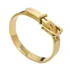 Bracciali con fibbia per cintura larga Braccialetti con ciondolo Bracciale in acciaio al titanio Braccialetti con cintura in oro Taglia per donna Uomo Pulseira Feminina