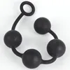 buttplug 3 size (3cm 4cm 5cm) silicone 4 ball anal beads plug toys butt plug Smooth and round sex-balls anal balls long plug Y191031