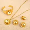 Nowy Big Ethiopian Wedding Jewelry Set Gold Color Eritrea Afryka Habesha Biżuteria dla tradycyjnych prezentów festiwalowych