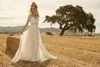 Rembo styling 2020 Bohemian Wedding Dress Vintage Lace Appliqued V Neck Country Beach Boho Bridal Gowns