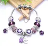 Wholesale-Drop Oil Double Love Bracelet Mother's Day Gift Bracelet Suitable for Pandora Style Jewelry