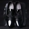 black formal shoes for men patent leather shoes for men coiffeur brown dress elegant men shoes classic zapato hombre formal rugan ayakkab