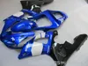 ZXMotor högkvalitativ kit för Yamaha R1 2000 2001 Vitblå Svart Fairings YZF R1 00 01 FH57