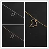 30PCS Outline African Country Map Necklaces Continent Egypt South Africa Kenya Nigeria Ethiopia Profile Charm Pendant Chain Women Jewelry