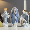 Christian Catholic icons holy things Virgin Mary Church family statues ceramic home decoration accessories modern