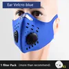 Masques de protection réutilisables avec des valeurs Fliters Filtre à charbon actif noir Masques buccaux Designer Masques de cyclisme FY9038