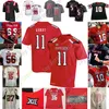 Custom Texas Tech TTU Patrick Football Jersey NCAA College Xavier White Jax Welch McLane Mannix Donta Thompson Hutchings Leggett Wesley