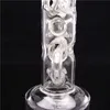 Narguilé 12 pouces de hauteur à eau transparente bang en verre avec du verre avec 1 bol à 1 certification inclus en verre à aiguille à aiguille à aiguille
