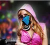 Cadılar Bayramı DJ Müzik LED Parti Maskesi Ses Etkinleştirilmiş LED Işık Up Mask Dans Etme Gece Binicilik Masquerade XD207573456590