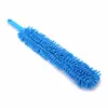 4pcs strumento per la pulizia delle ruote dell'auto spazzola per il lavaggio flessibile extra lungo morbido in microfibra Noodle ciniglia Cleaner Accessorie blue266D