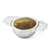 Rostfritt stål Tease Tea Filter med Bottom Cup Dubbelhandtag Bulk Spice Filter Reusable Tea Strainer Tekanna